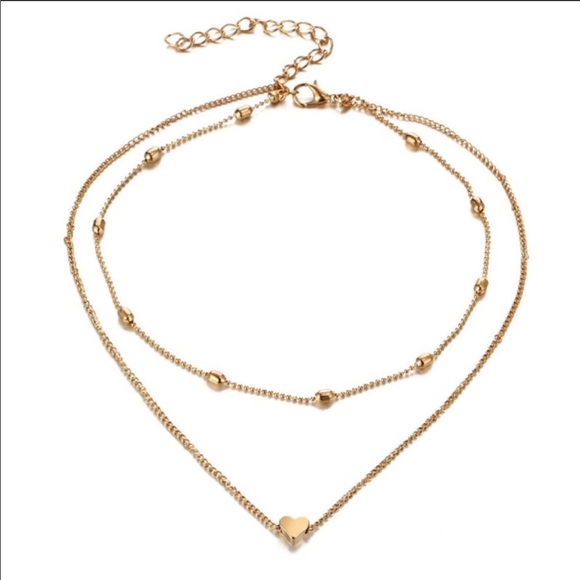 Dainty Double Layer Heart Necklace ✨ - Picture 6 of 6
